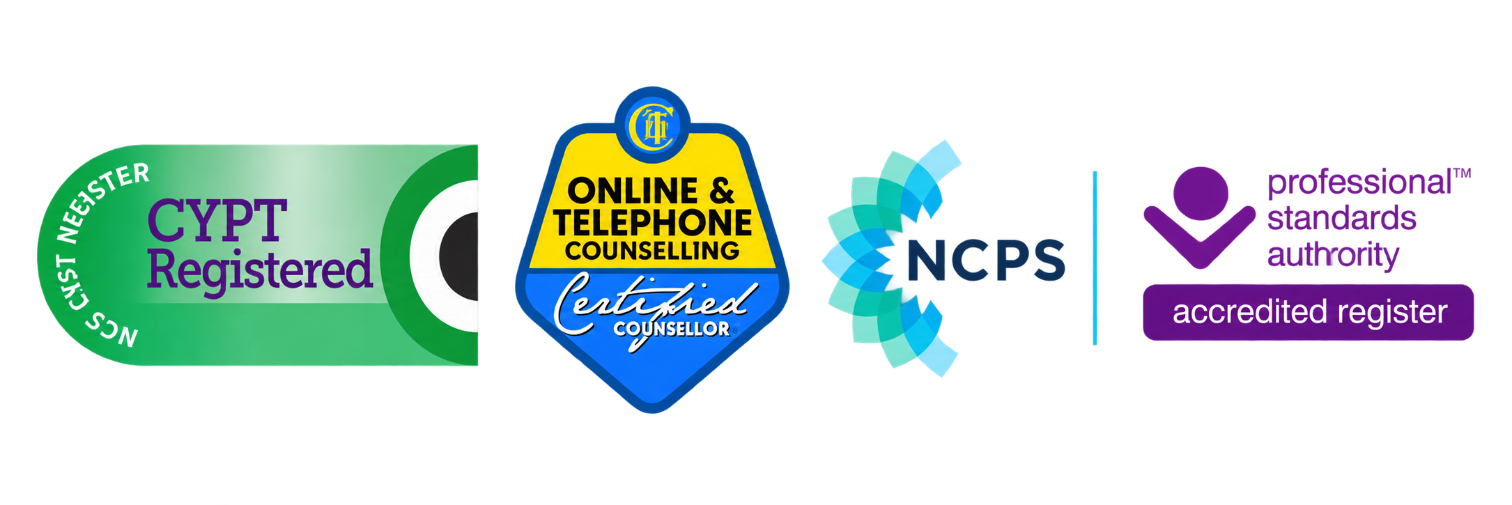 NCPS accreditation logo for Counselling for Children & Young People